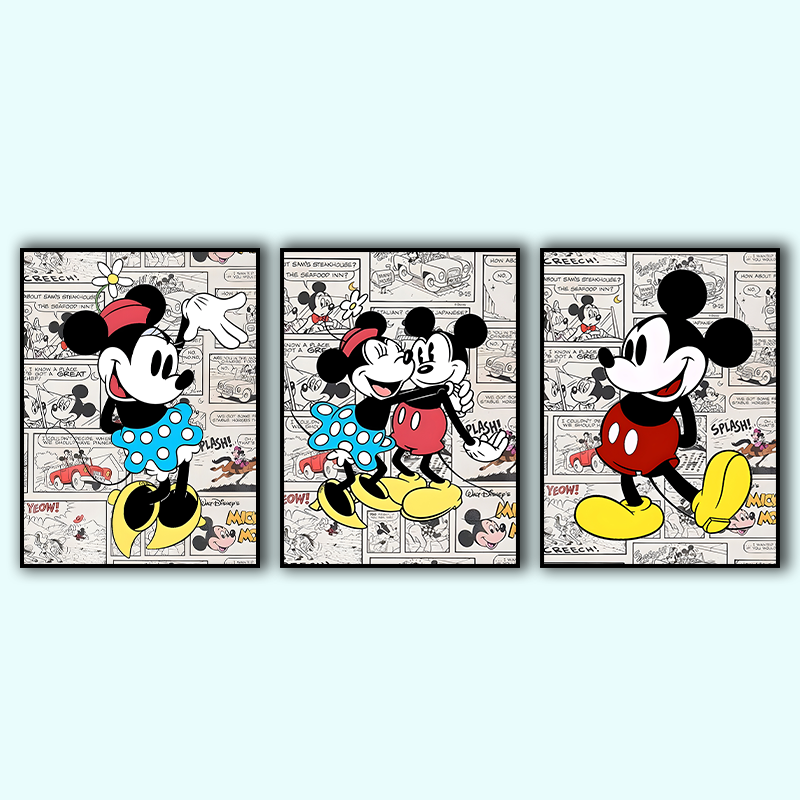 Canvas painting 8 piece set -Cartoon(30x40cm )