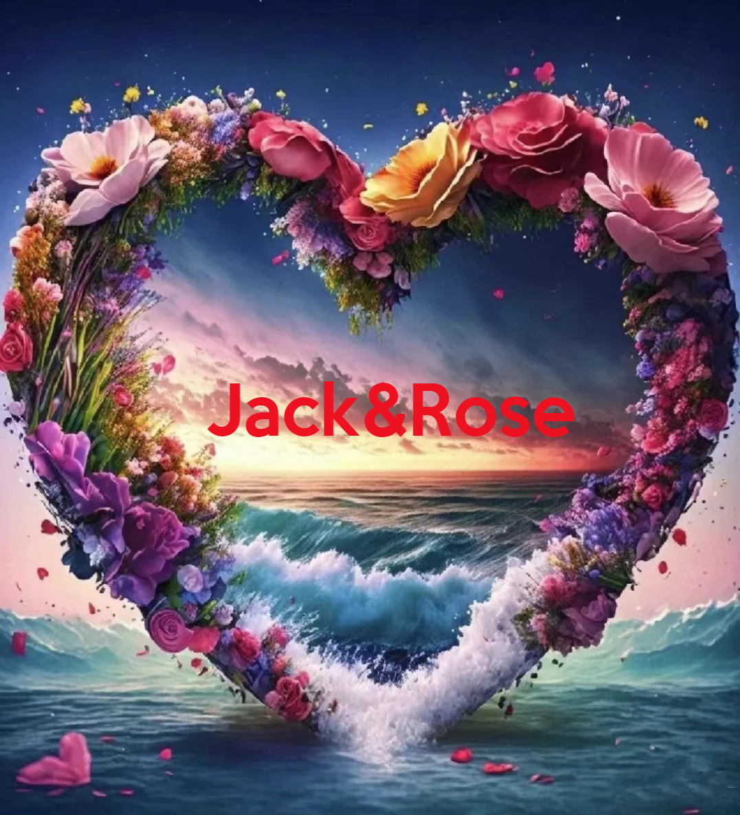 Aangepaste Tekst Diamant Schilderij Zee Van Liefde