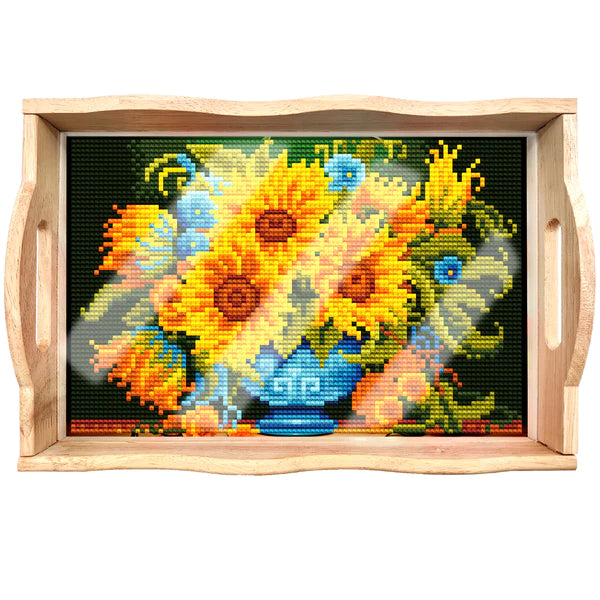 Diamond Painting Houten Pallet - Zonnebloem