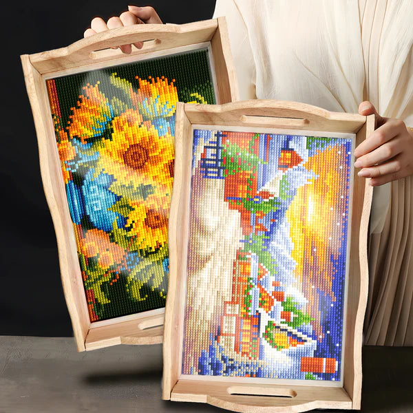 Diamond Painting Houten Pallet - Zonnebloem