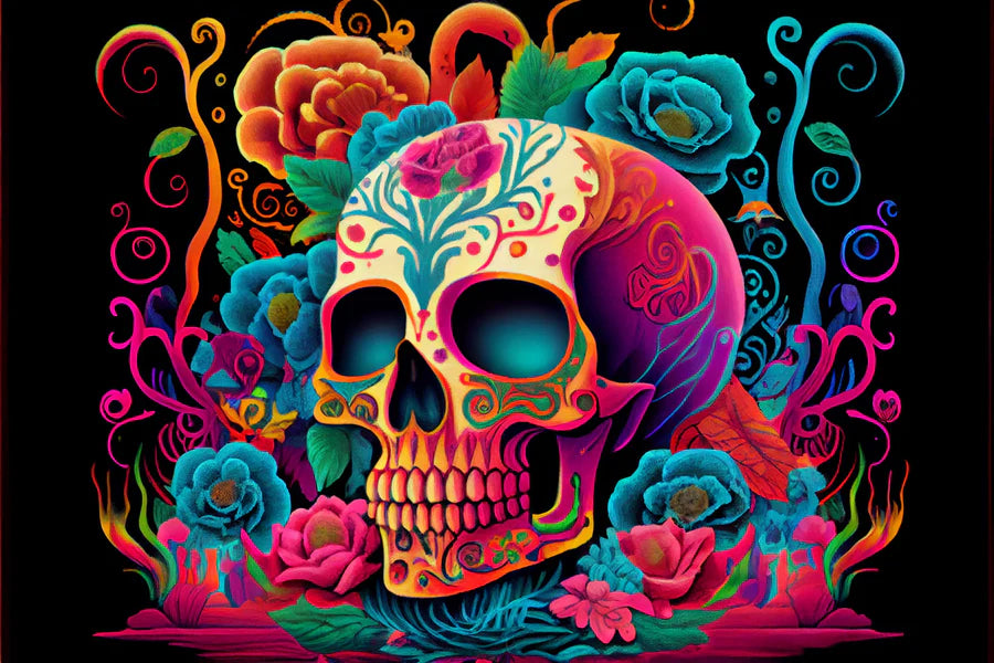 Bloemen En Doodshoofden