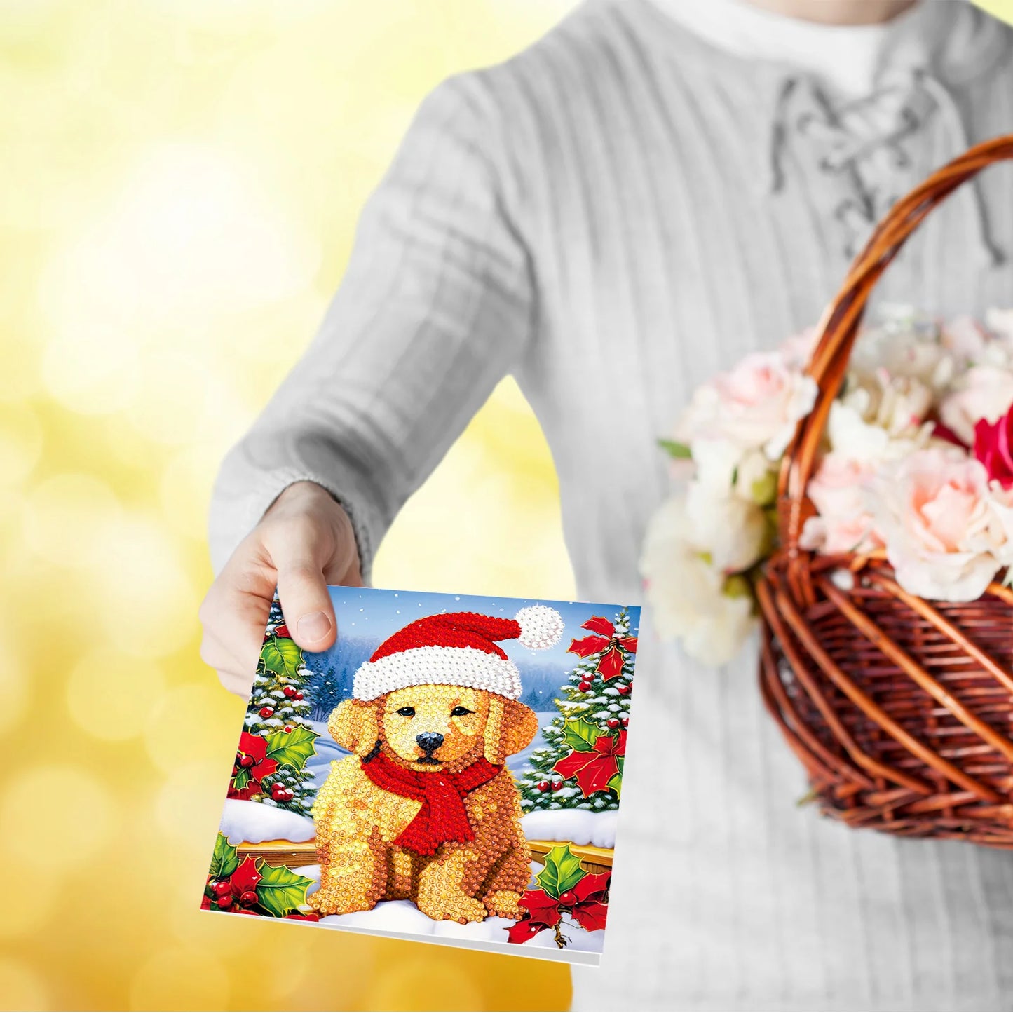 Diamond Painting Wenskaart | Kerstmis (Set Van 8)