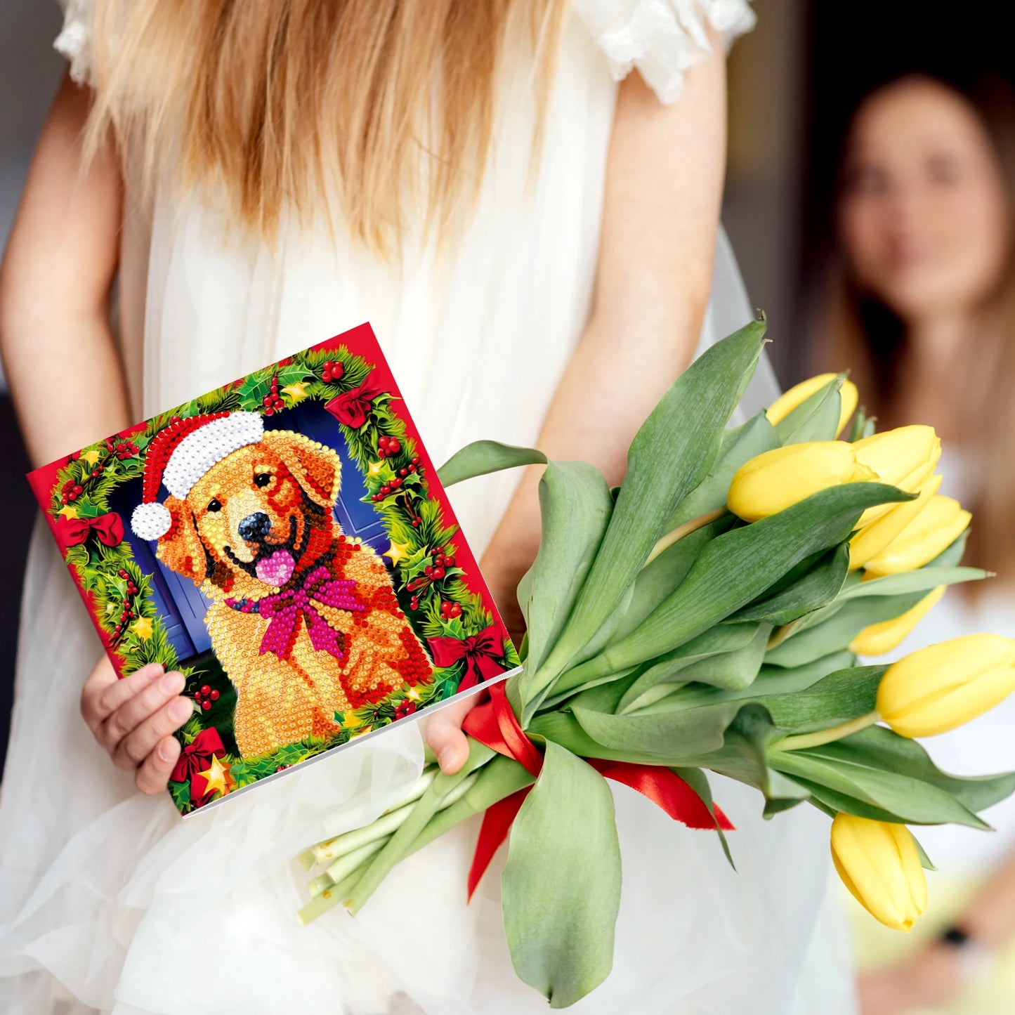 Diamond Painting Wenskaart | Kerstmis (Set Van 8)