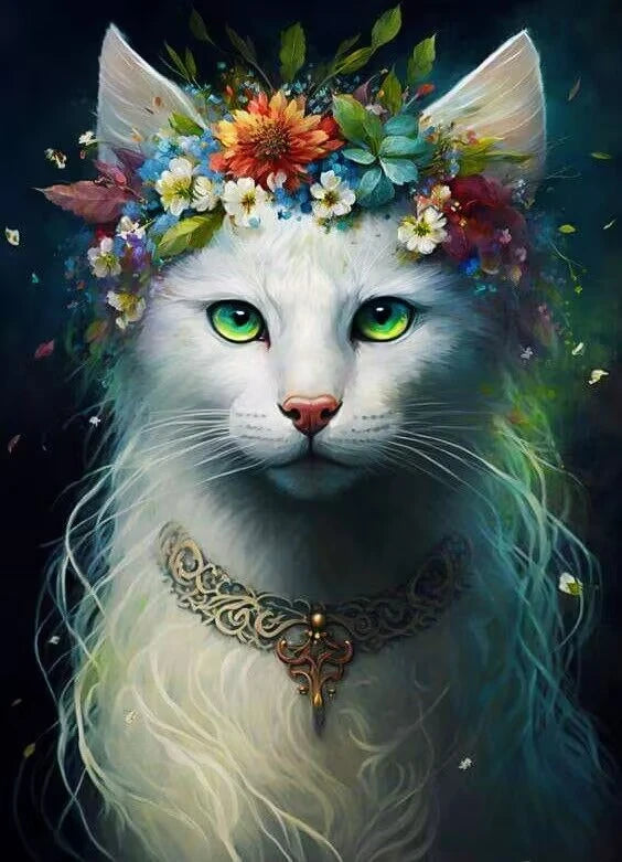 Bloemen En Katten