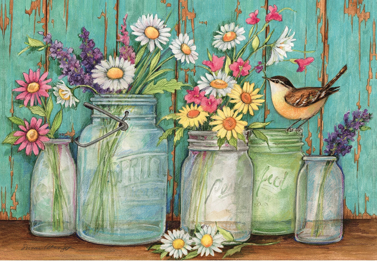 Bloemen In Een Fles