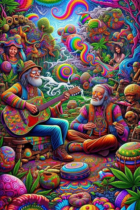 Opa Speelt Gitaar
