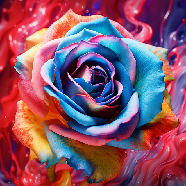 Abstracte Kleurrijke Bloemen