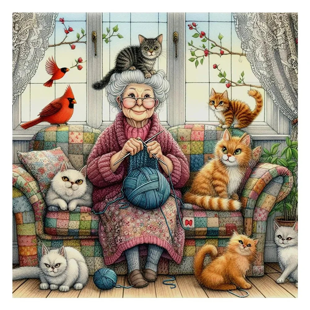 Granny And The Cat