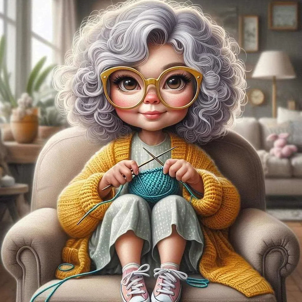 Oude Dame Met Naaimachine