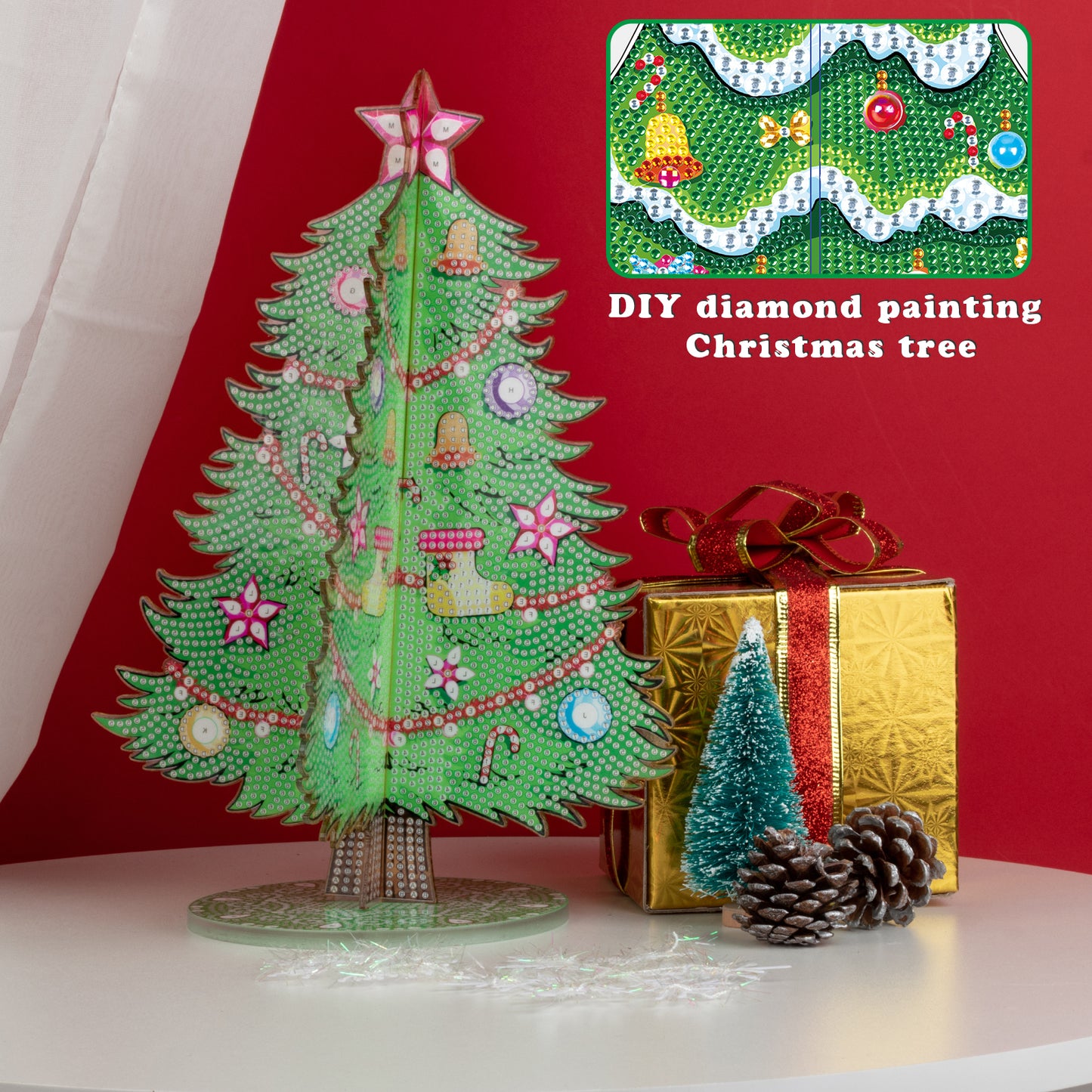DIAMOND PAINTING KERSTBOOM