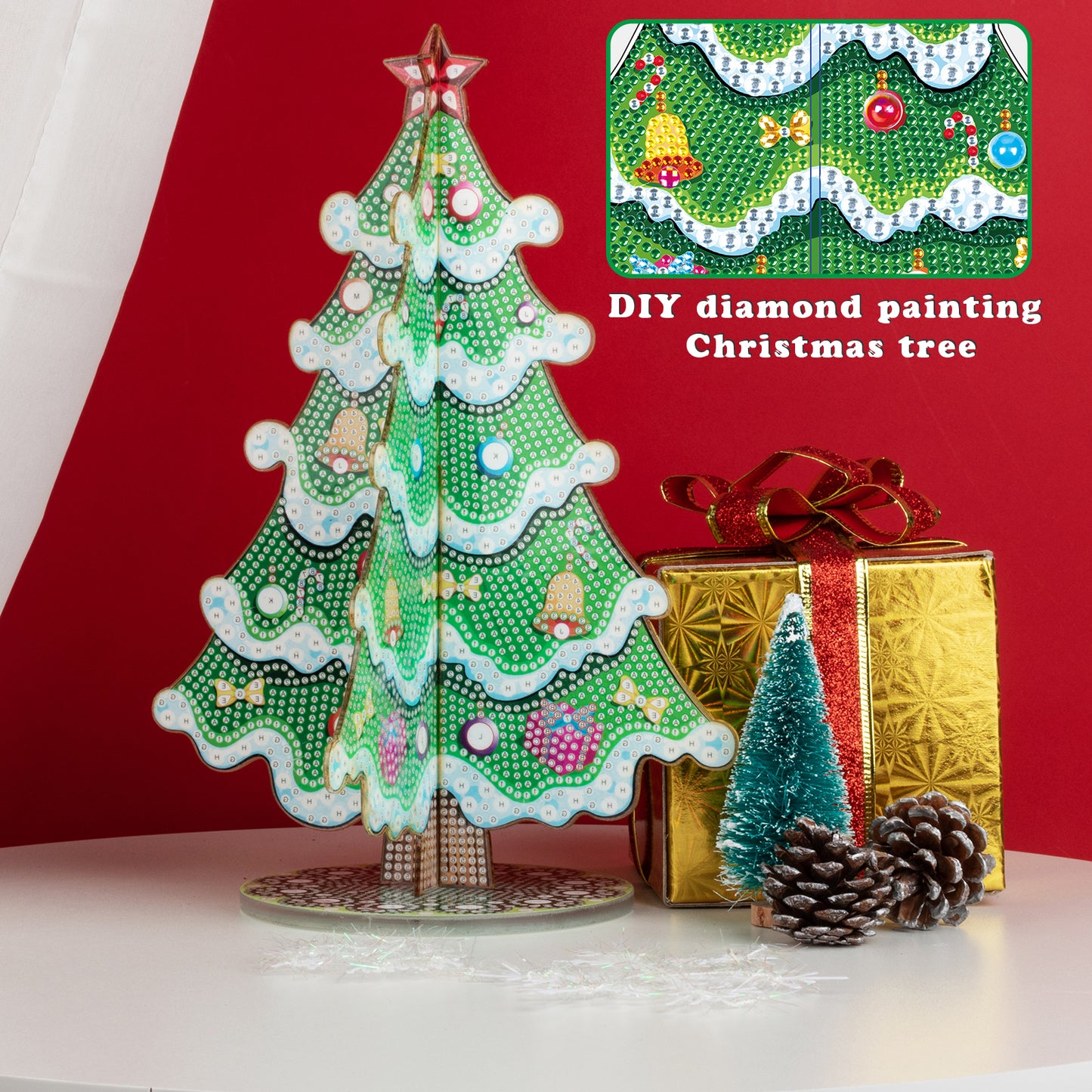 DIAMOND PAINTING KERSTBOOM