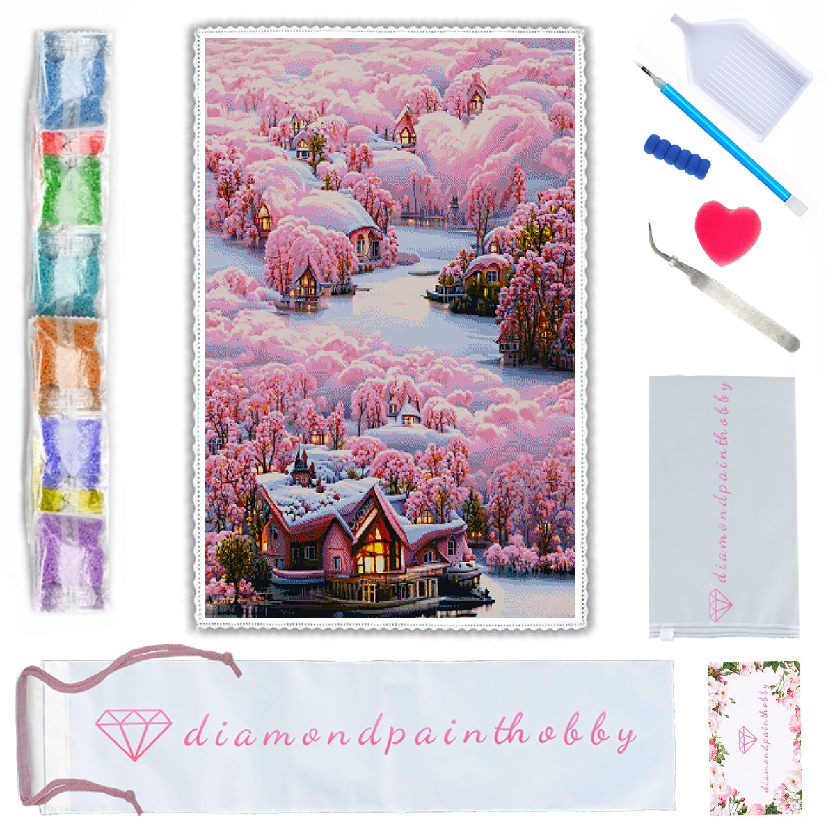 FANTASIE ROZE LANDSCHAP