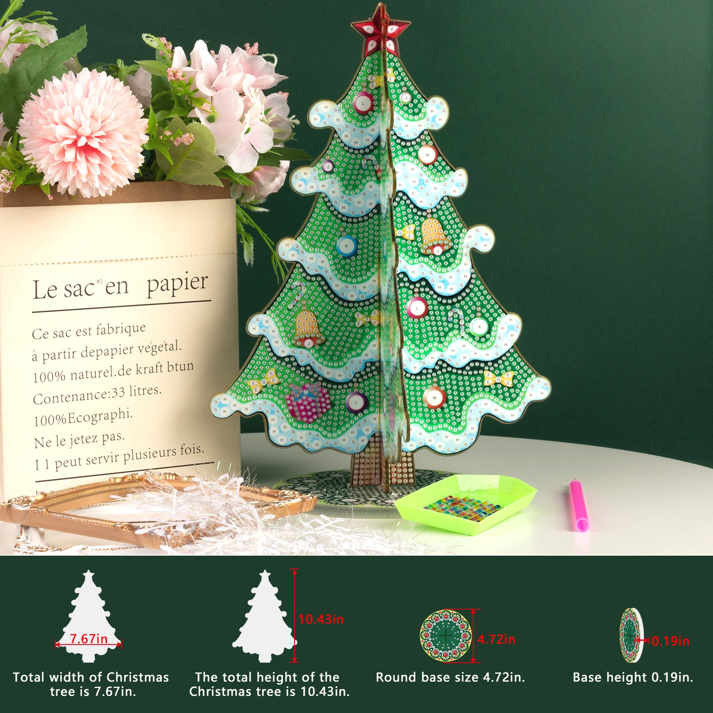 DIAMOND PAINTING KERSTBOOM