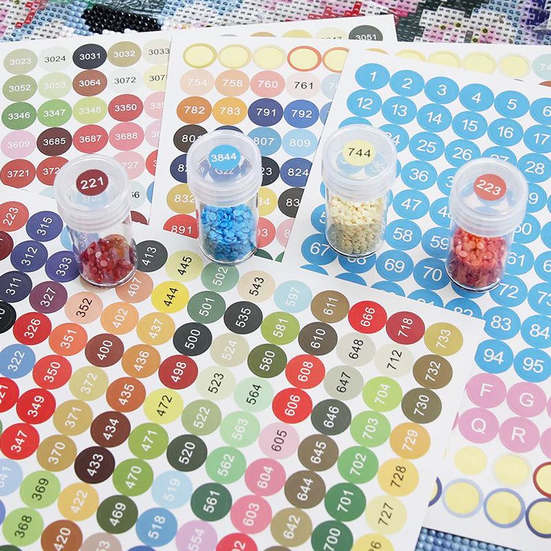 STICKER MET DIAMANTEN ETIKET
