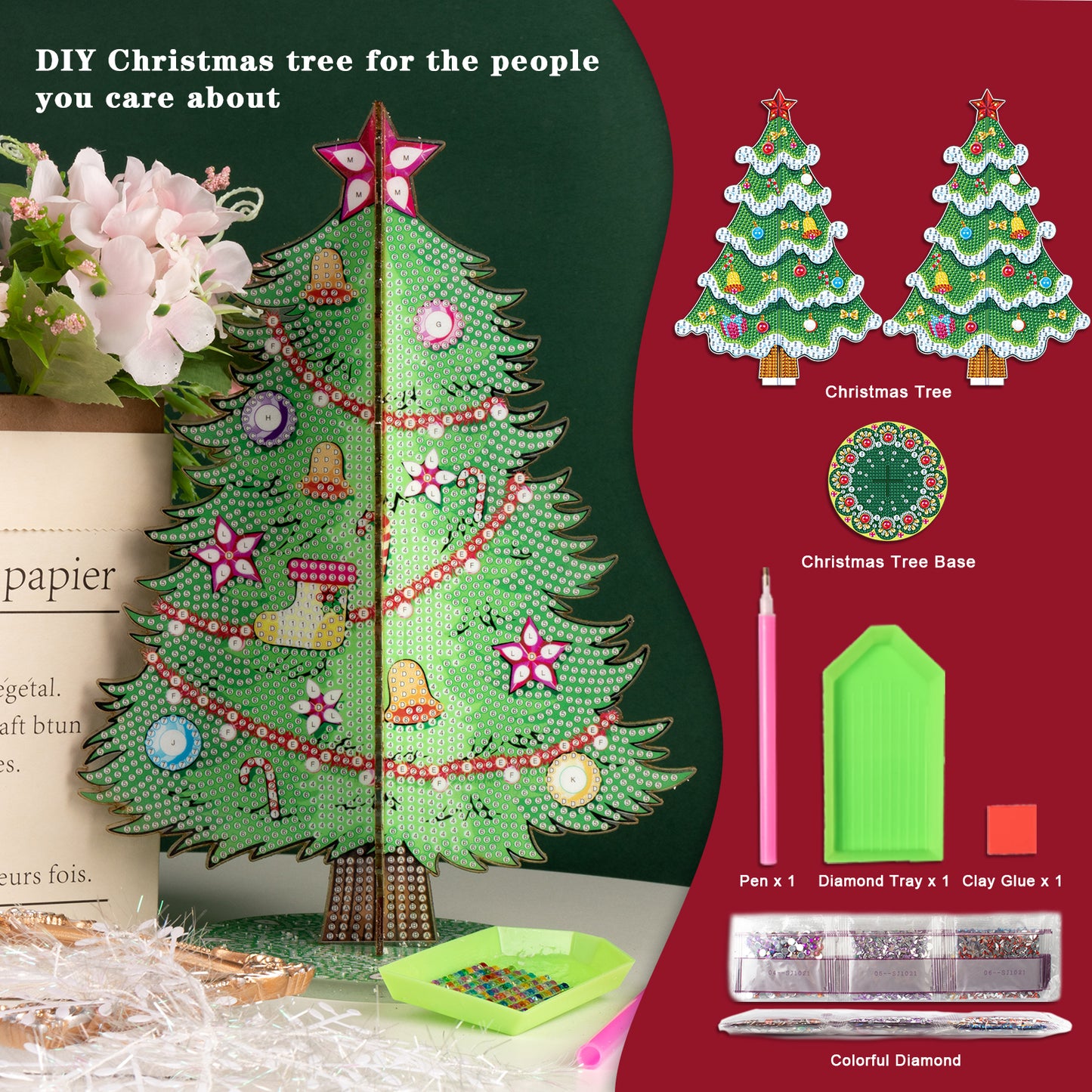 DIAMOND PAINTING KERSTBOOM