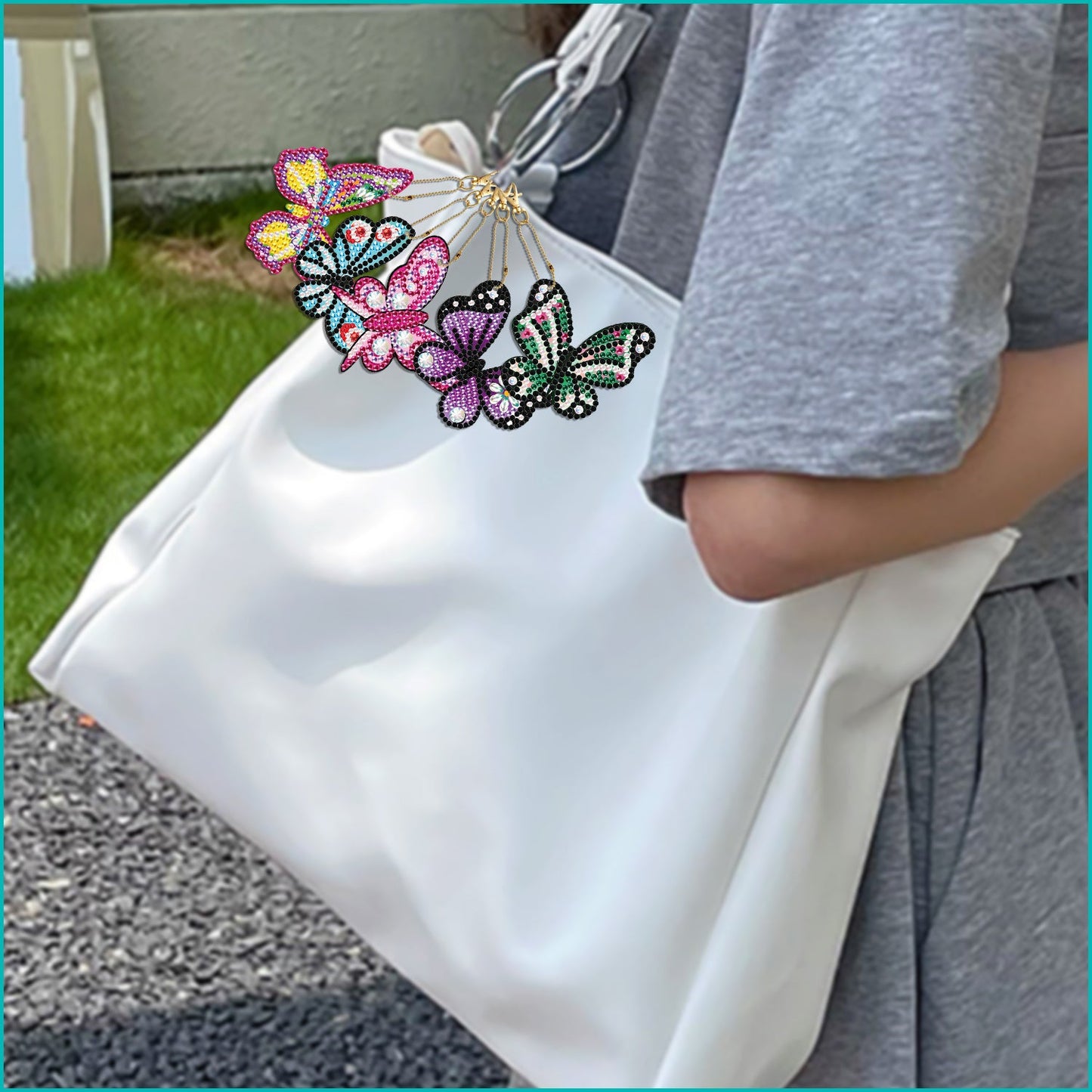 Set van vijf | Vlinder | Sleutelhanger