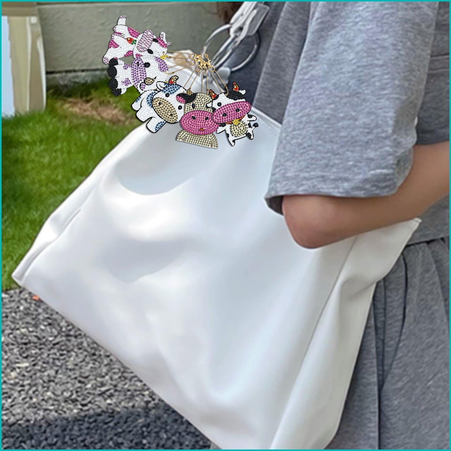 Vijfdelige set | Koe | Sleutelhanger