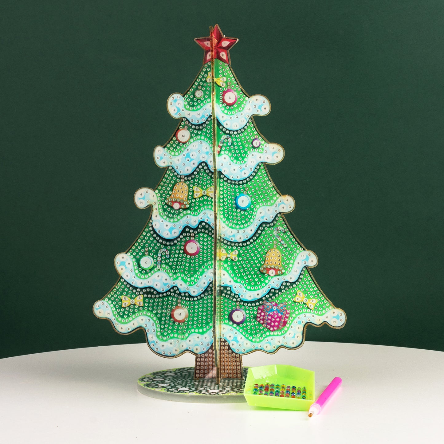 DIAMOND PAINTING KERSTBOOM