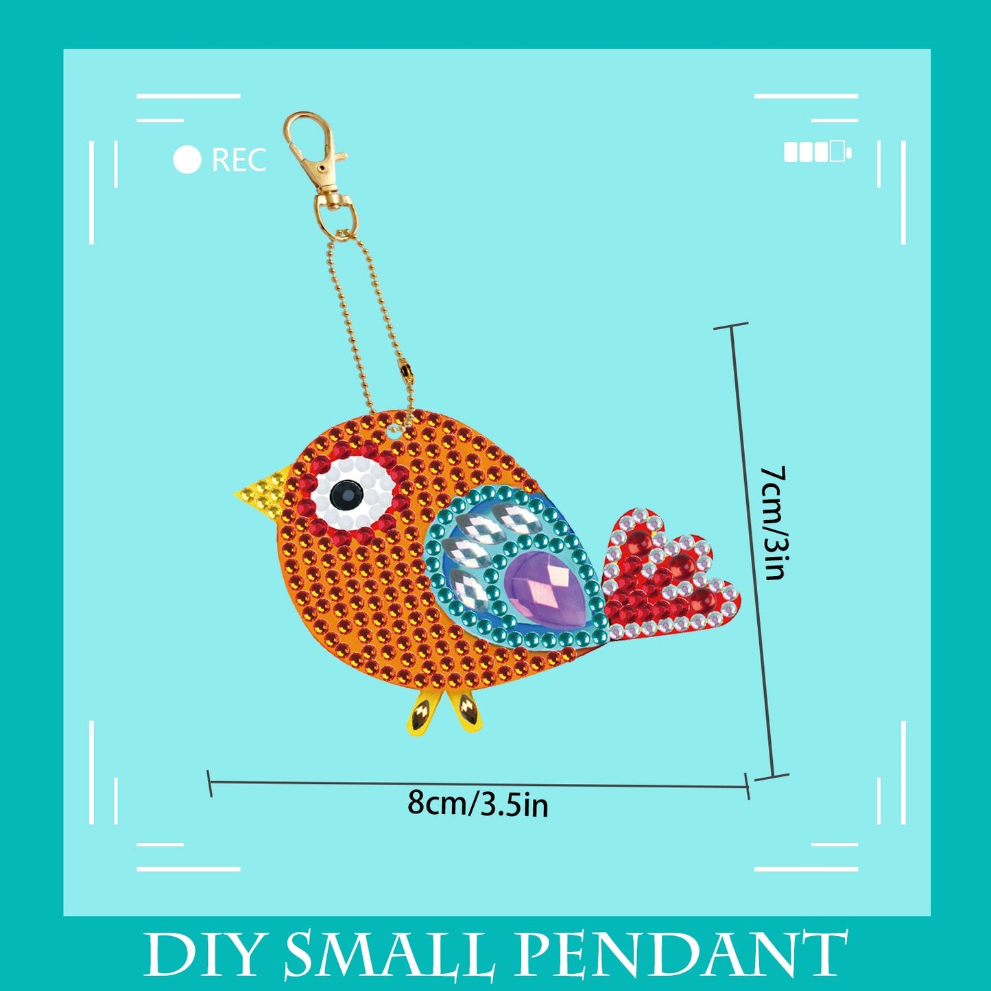 Set van vijf | Vlinder | Sleutelhanger