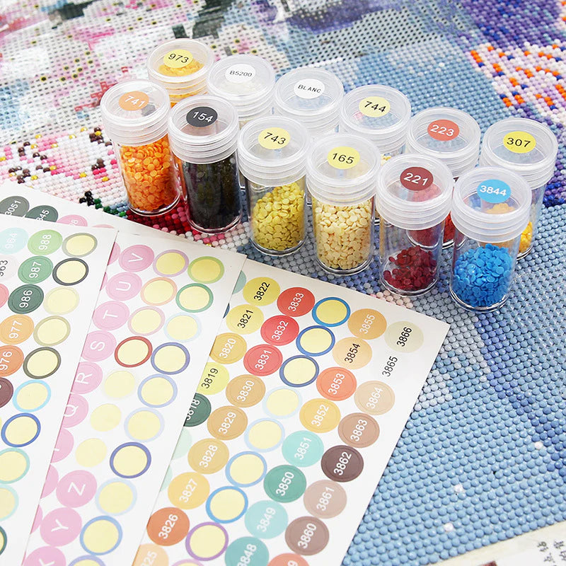STICKER MET DIAMANTEN ETIKET