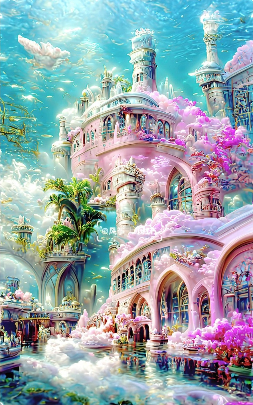 Fantasie Onderwater Kasteel