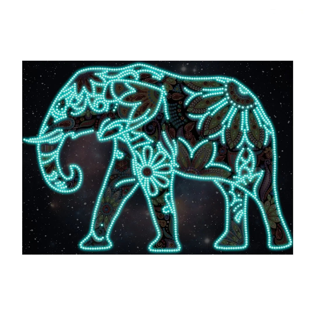 LUMINOUS DIAMOND PAINTING | ELEPHANT