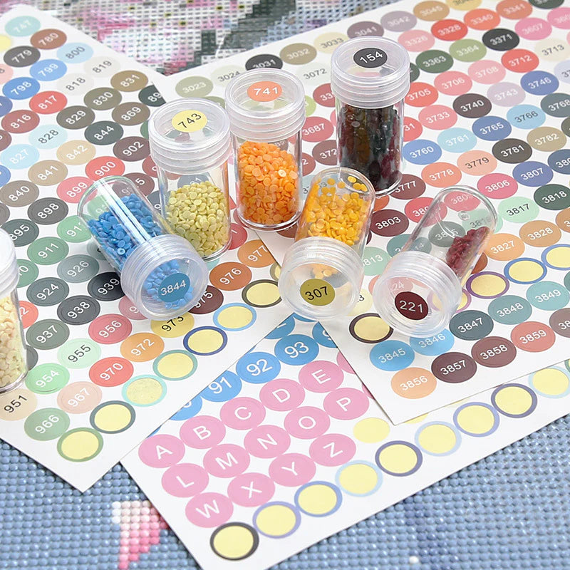 STICKER MET DIAMANTEN ETIKET