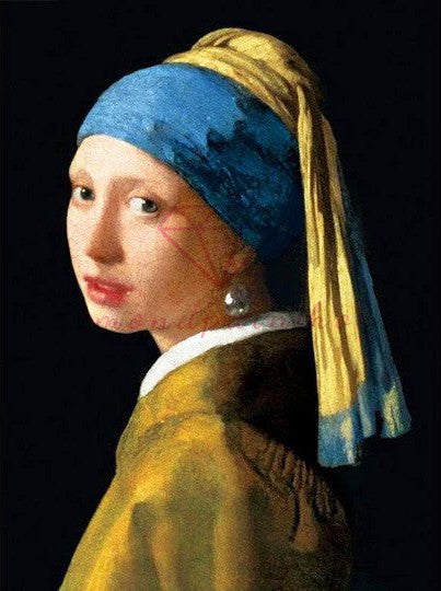 VROUW MET OORBELLEN