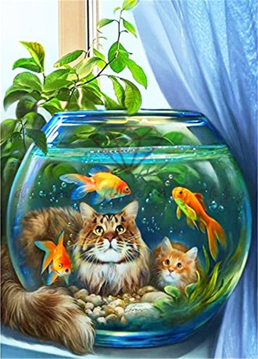 KATTEN- EN VISSENTANK