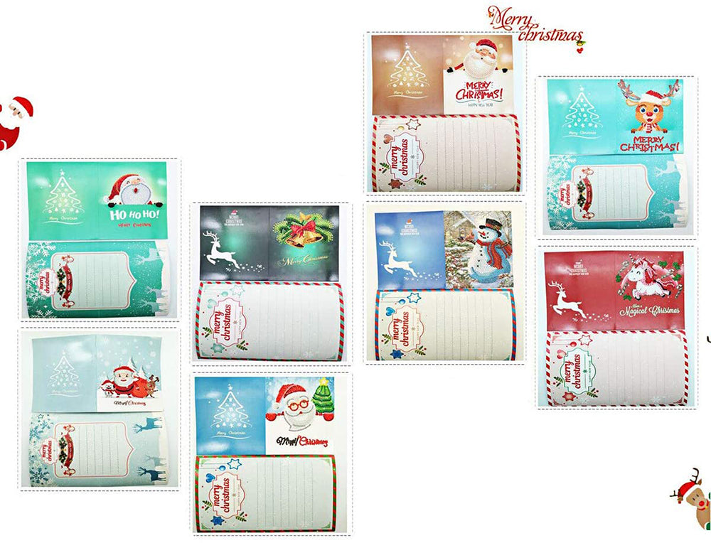 8 stuks | Gevormde boren | Wenskaarten