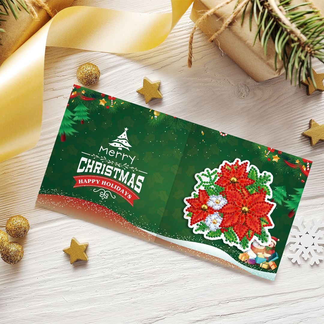 Diamant schilderij wenskaarten Set van 8 "