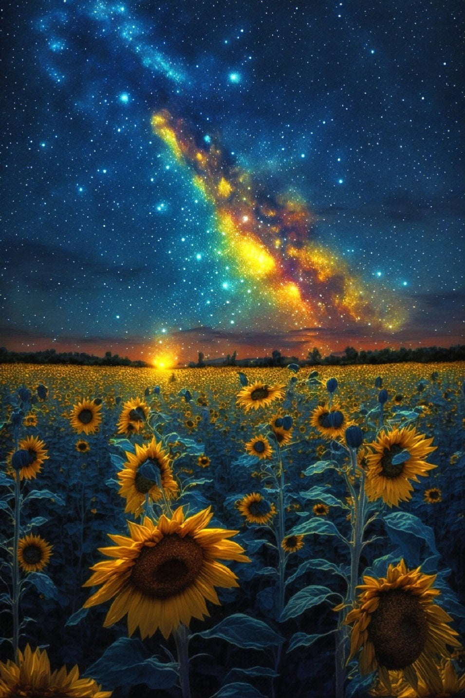 ZONNEBLOEMEN ONDER DE STERREN