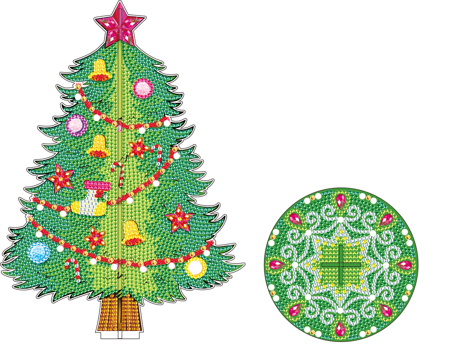 DIAMOND PAINTING KERSTBOOM