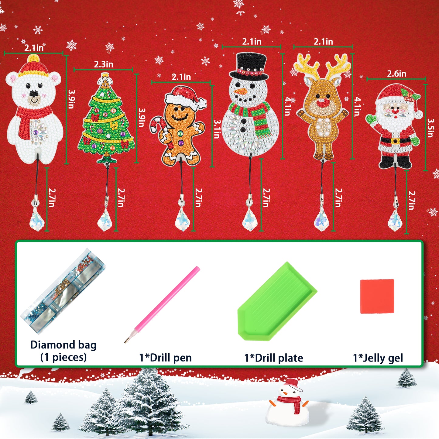 BOEKENLEGGERS | KERSTMIS (SET VAN 6)