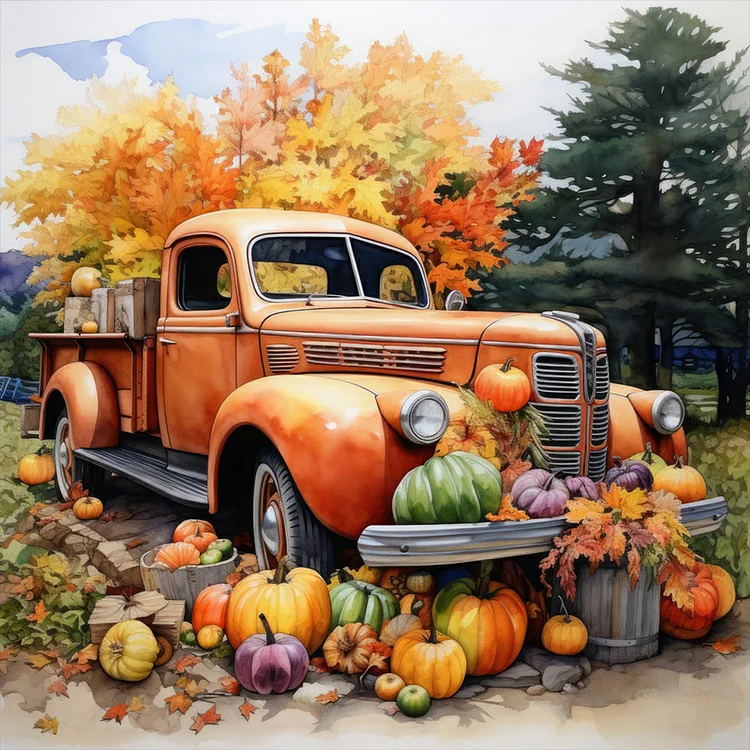 Boerderij va. 50x70cm | Diamond painting - Diamond Painting Expert