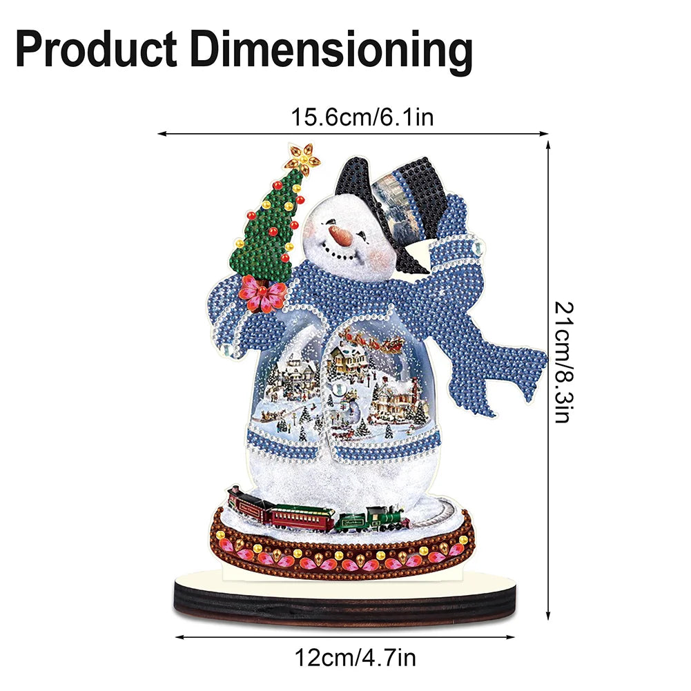 Diamond Painting Diy Craft Knutsel Ornament Sneeuwpop