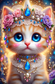 Kitten met kroon