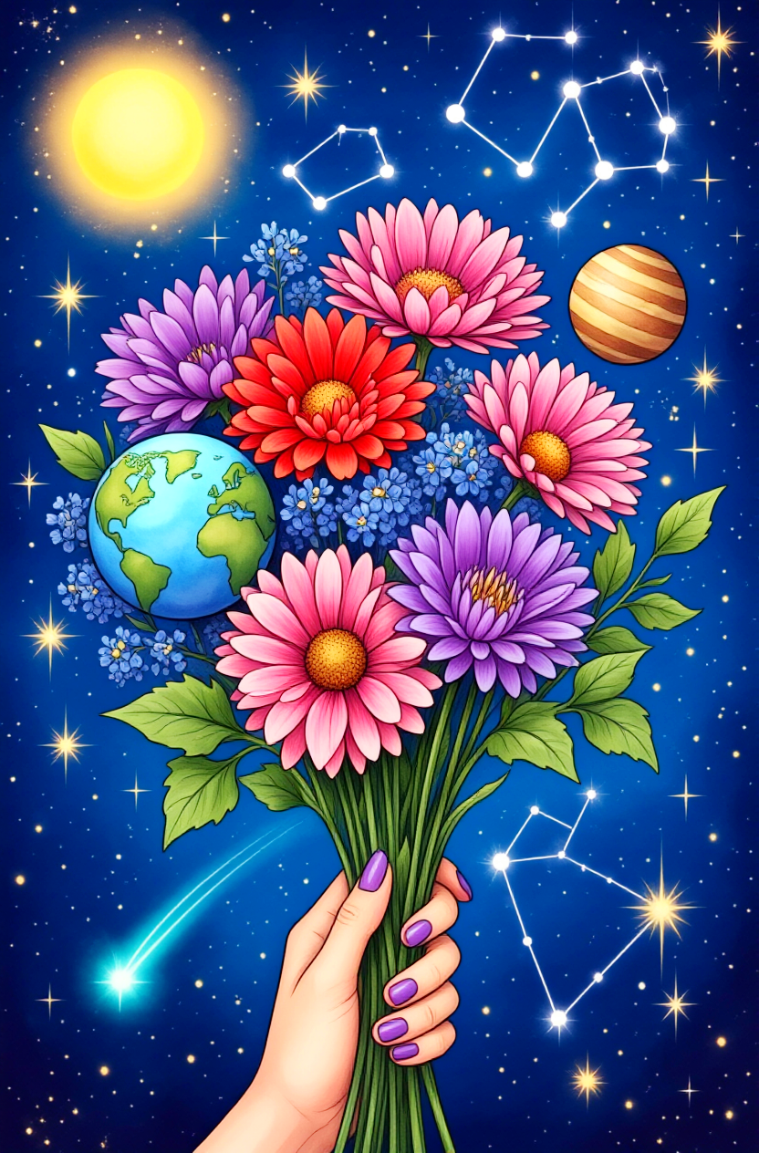 Een boeket bloemen