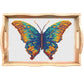 Diamond Painting Houten Pallet - Kleurrijke Vlinders