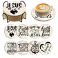 Diamond Painting Onderzetter | Jesus (Set Van 8) | Geen Houder