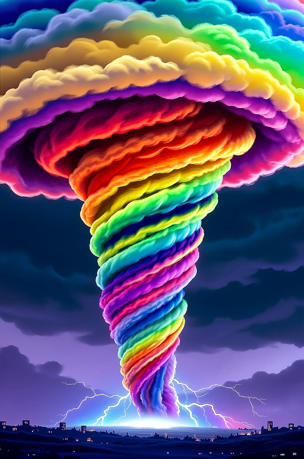 Regenboogtornado