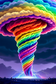 Regenboogtornado