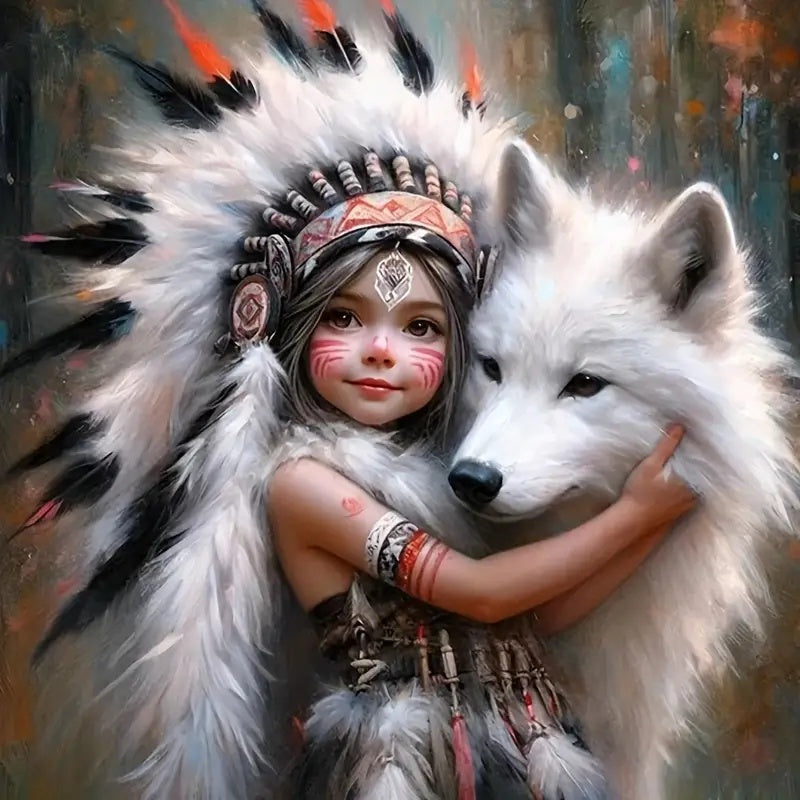 Meisje en Wolf