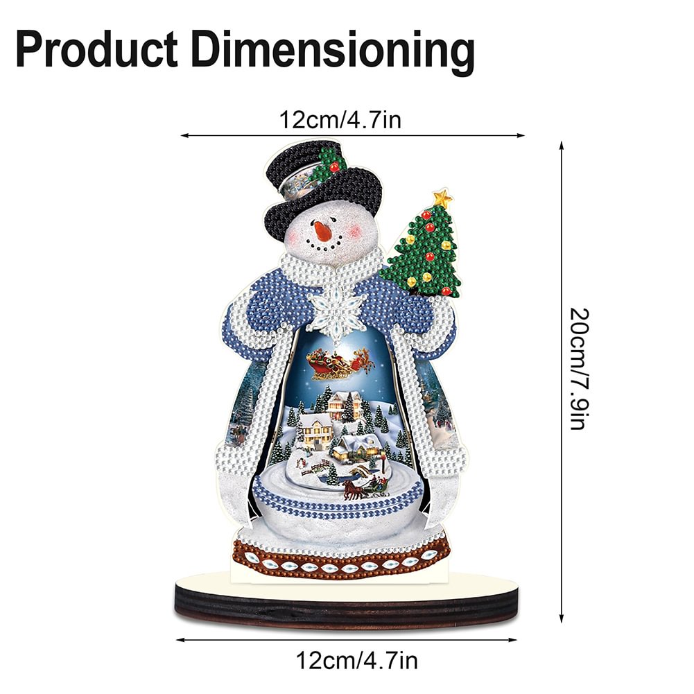 Diamond Painting Diy Craft Knutsel Ornament Sneeuwpop