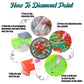 Diamond Painting Placemats | Bloem (4 Stuks / Set) | Inclusief Beugel