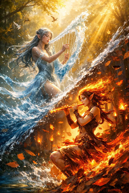 Schoonheid van water en vuur