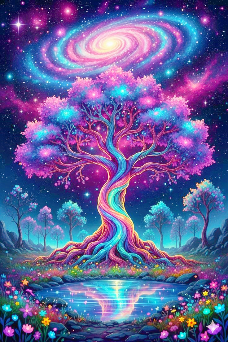 Regenboogmelkwegboom