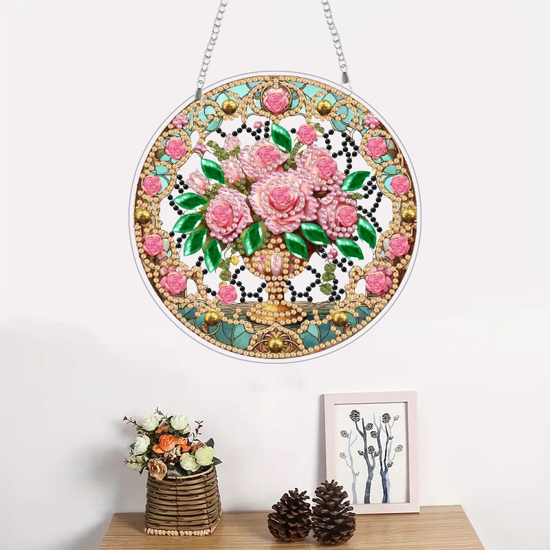 DIY Diamond Painting Hanger | Bloemen