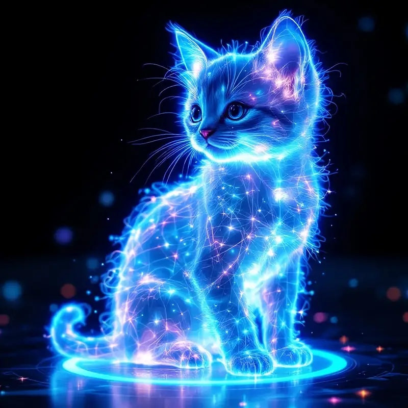 Gloeiende kat