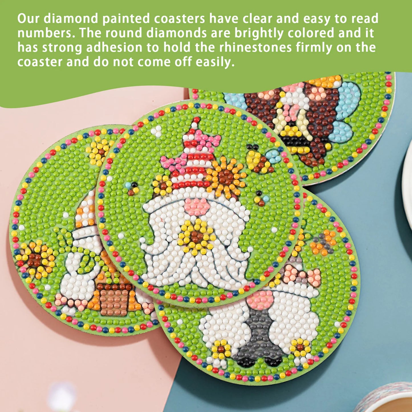 Diamond Painting Onderzetter | Kerst (Set Van 8)